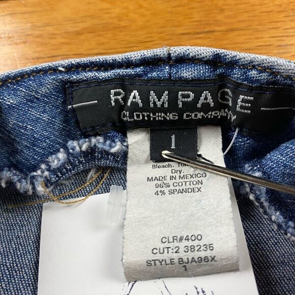 RAMPAGE 90s Vintage Jean Midi skirt Size Small - Picture 8 of 9